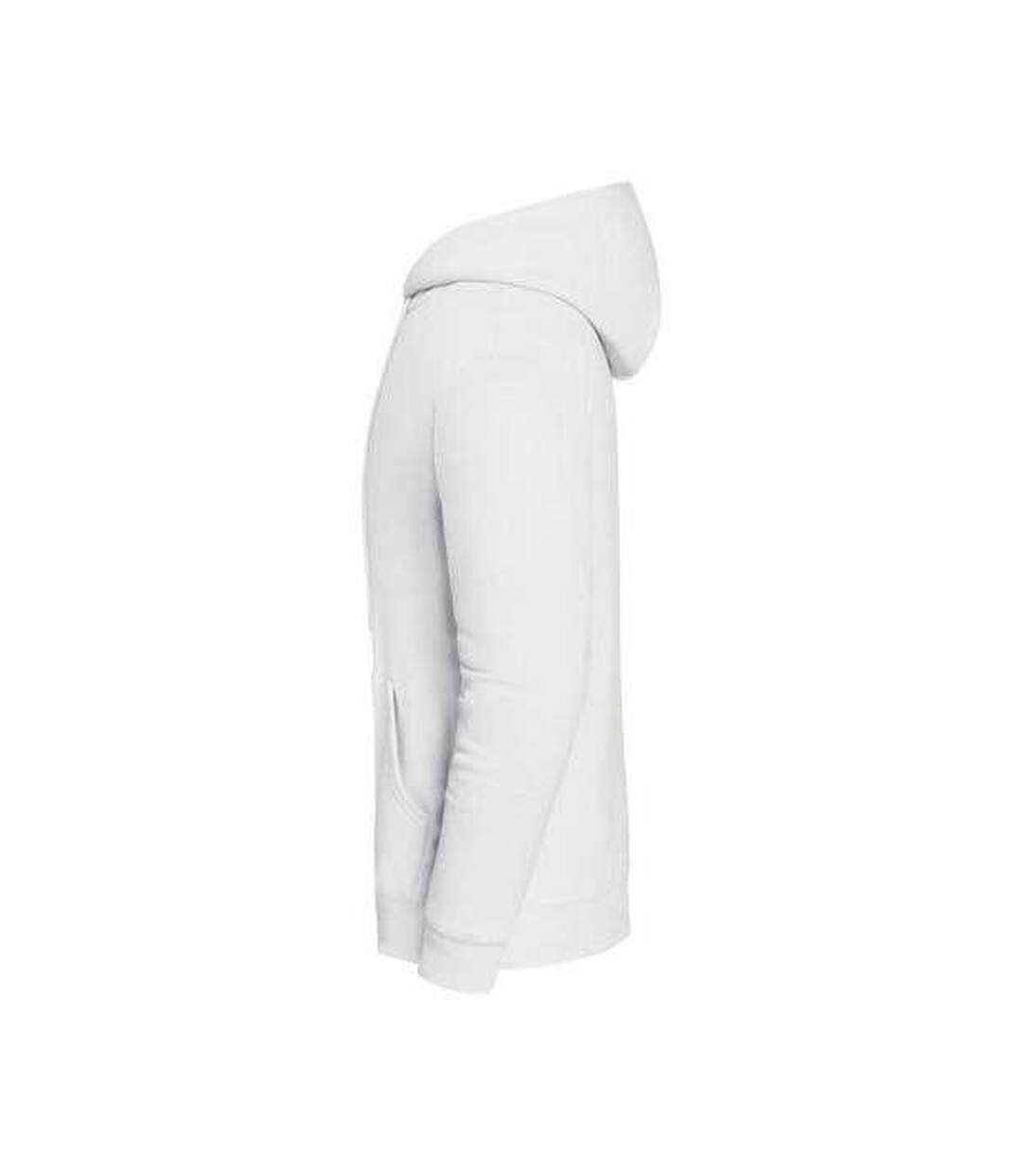 Sweat Uni À Capuche Iconic Premium Adulte Blanc Fruit Of The Loom-3