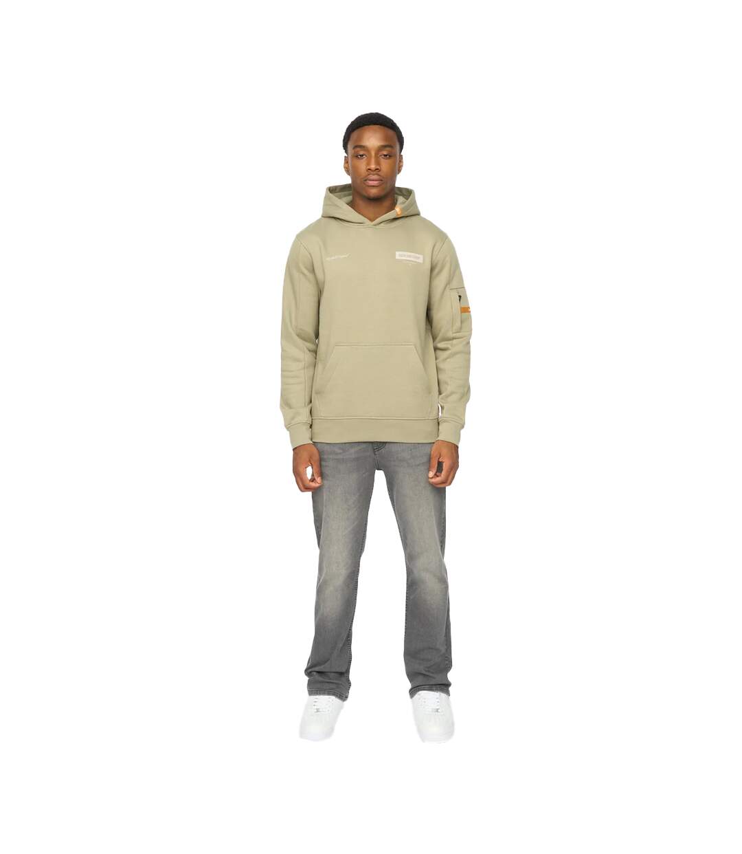 Sweat À Capuche Marsak V2 Homme Vert De Gris Duck And Cover-4
