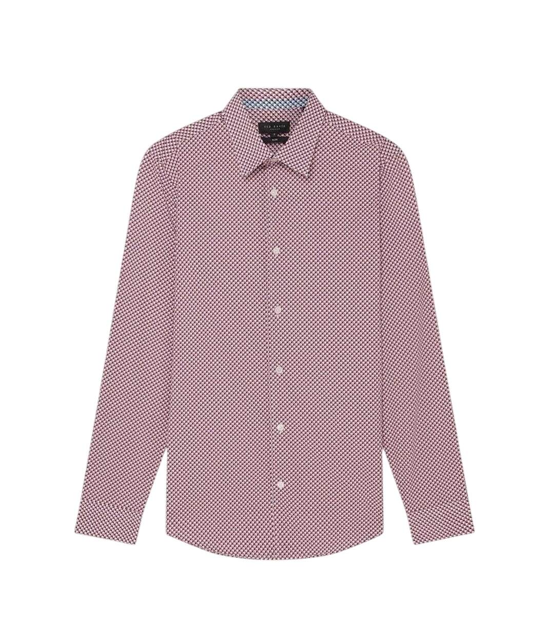 Chemise Motif/style Géométrique Homme Blanc Ted Baker-2