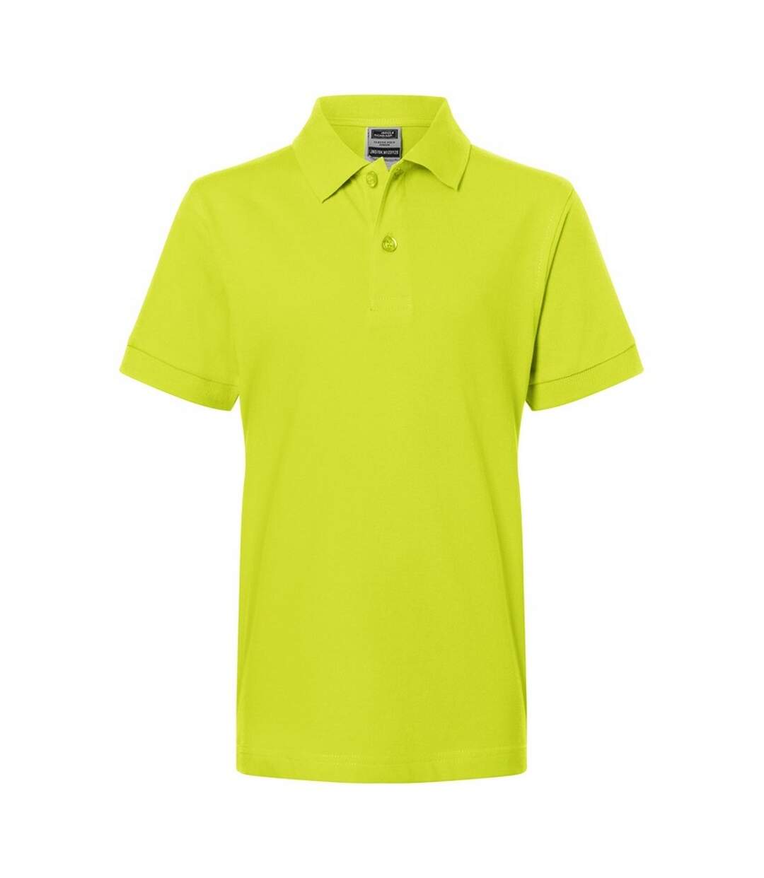 Polo Classic Enfant Jaune Fluo James And Nicholson-1