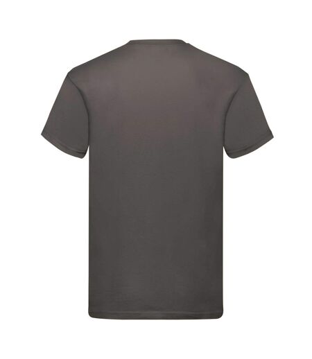 Mens Original T-shirt Light Graphite Fruit Of The Loom