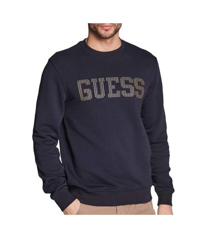 Sweat Marine Homme Guess Beau Cn Fleece - L