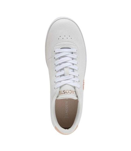 Baskets Baseshot Evo Femme Rose Blanc Lacoste