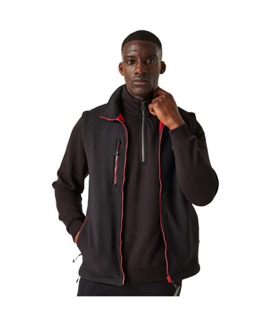 Veste Sans Manches Homme Noir Rouge Classique Regatta Professional