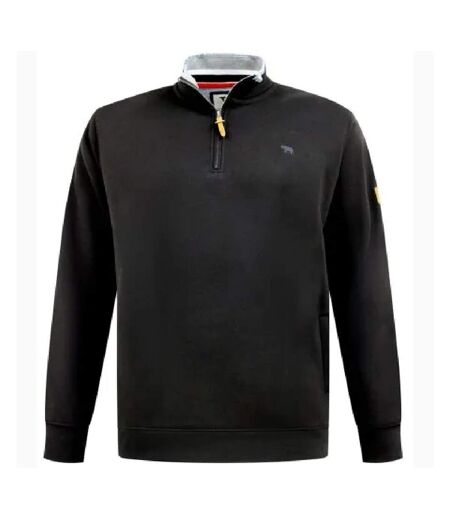 Sweat Motif/style Logo Brodé D555 Russel Homme Noir Duke