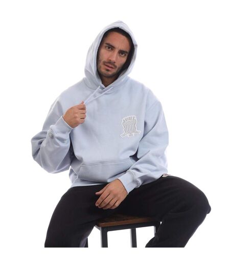 Sweat À Capuche Motif/style Logo Jackson Homme Bleu Ciel Avirex
