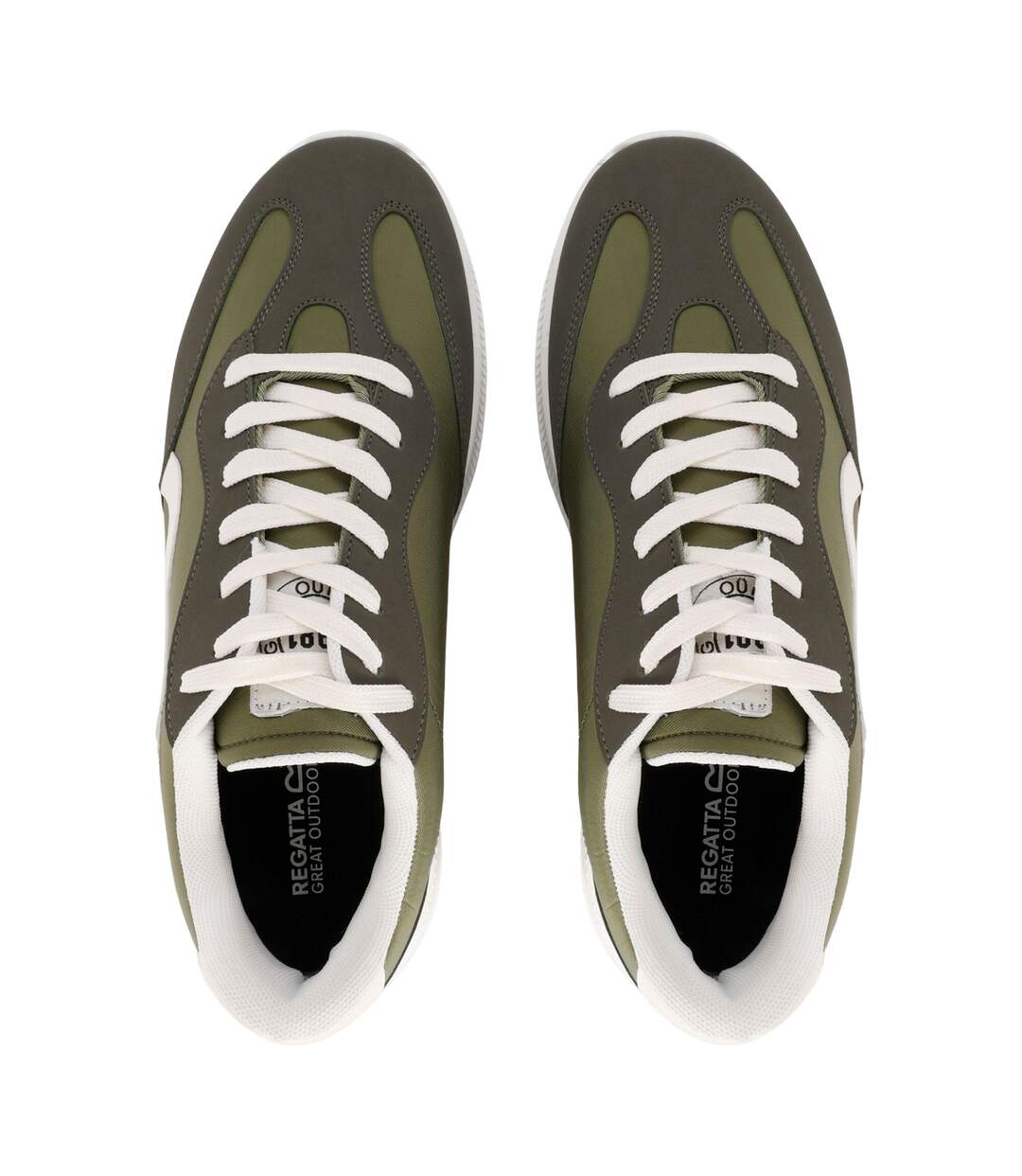 Baskets Marine Retro Homme Kaki Foncé Regatta-4
