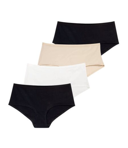 Lot de 4 shortys femme Eco Pack Basic Athena