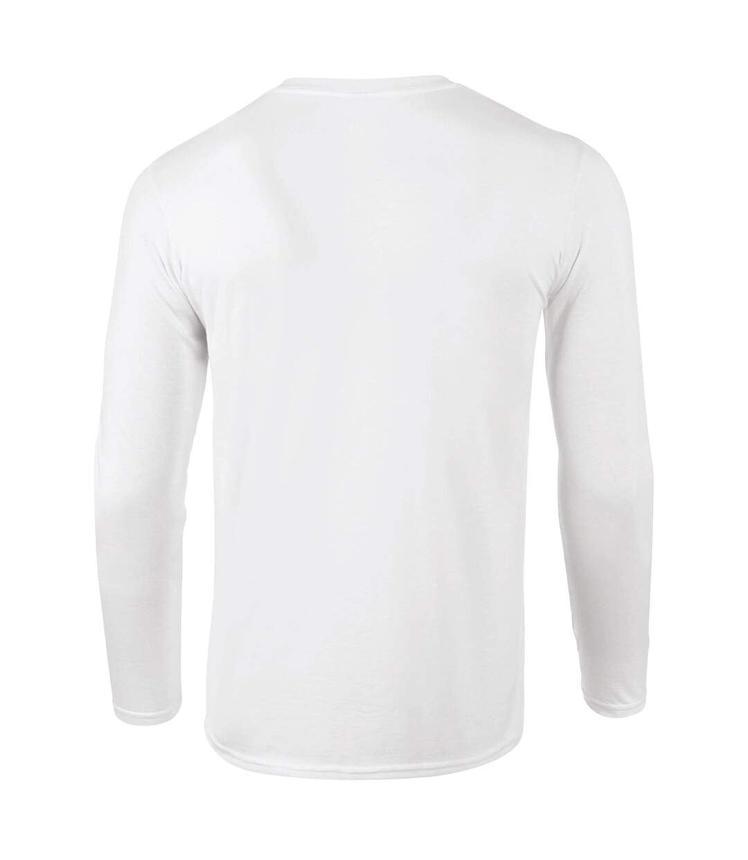 Unisex adult softstyle long-sleeved t-shirt white Gildan-2