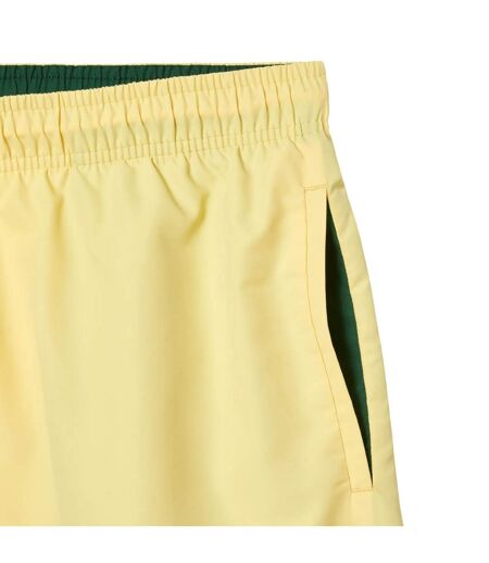 Short de bain homme jaune Lacoste