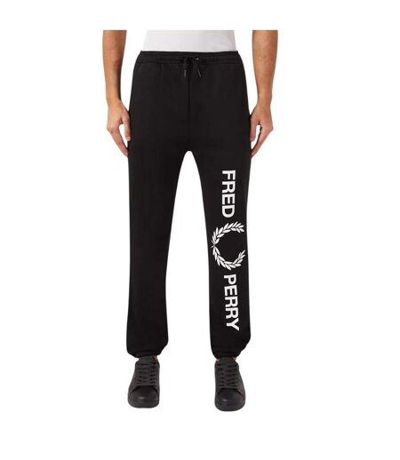 Pantalon De Jogging Motif Grand Homme Noir Fred Perry