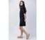 Robe chemise unie noire CLAUDINE coupe droite Coton Du Monde-3