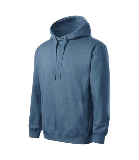 Sweat À Capuche Motif/style Uni Moon Homme Bleu Marine Malfini