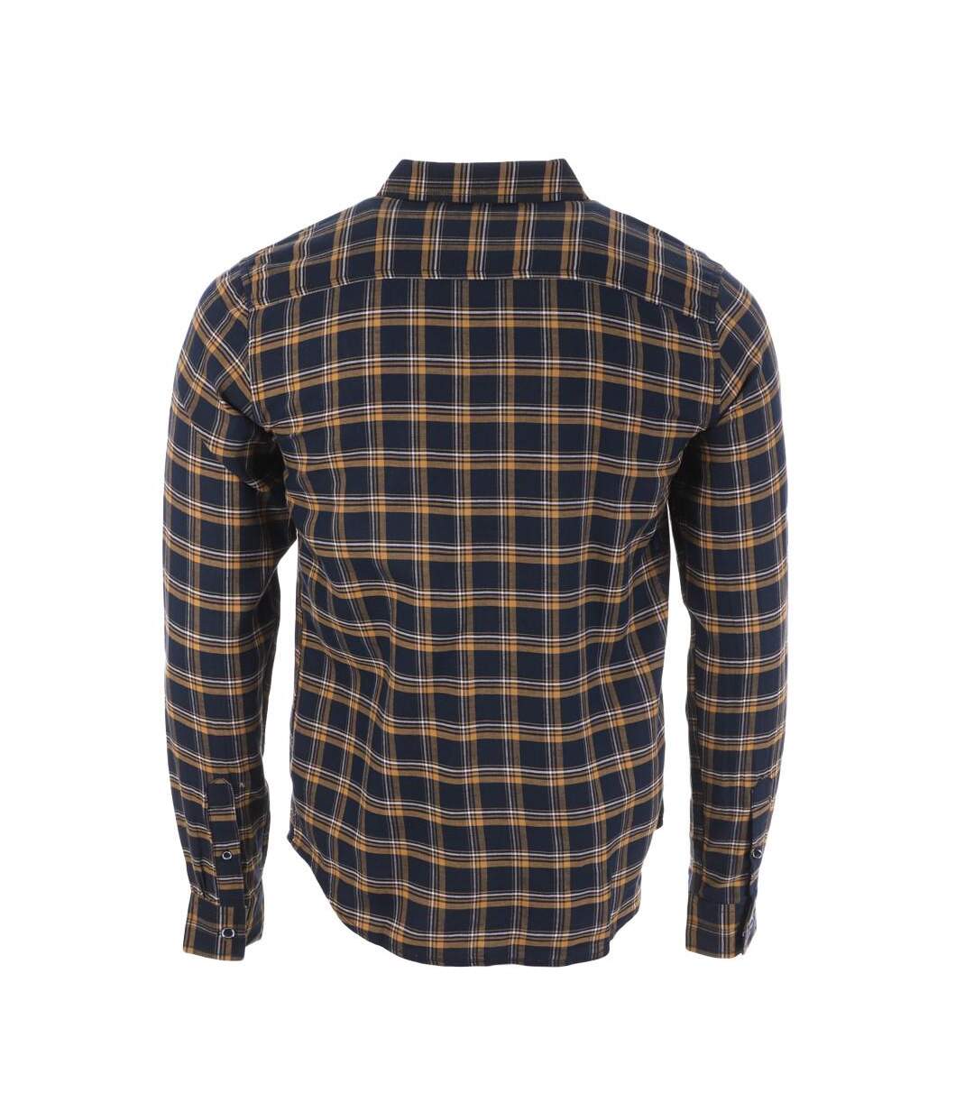 Chemise à Carreaux Marine/Jaune Homme RMS26 - L