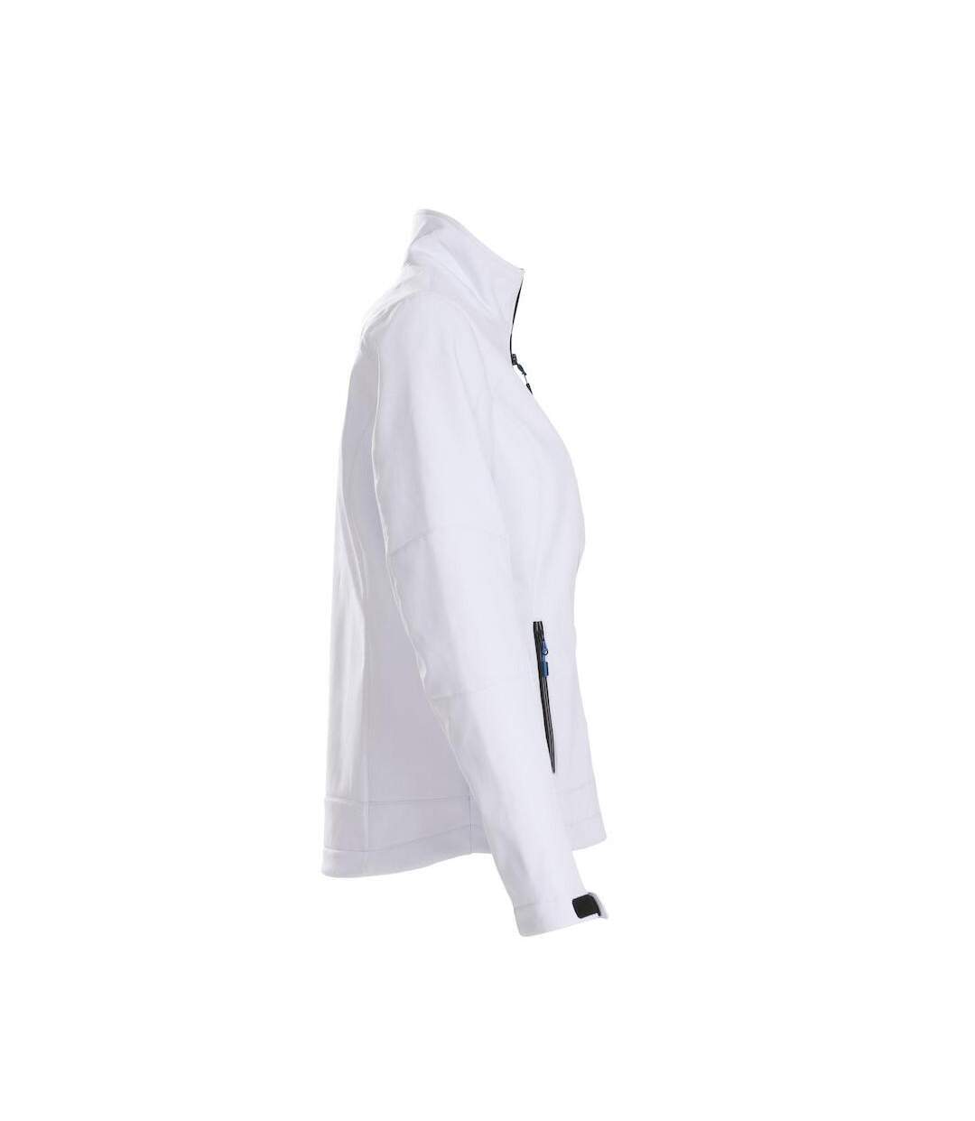 Womens/ladies Trial Soft Shell Jacket White Printer-4
