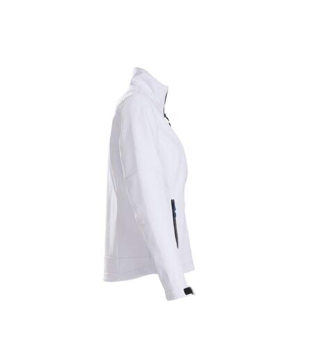 Womens/ladies Trial Soft Shell Jacket White Printer