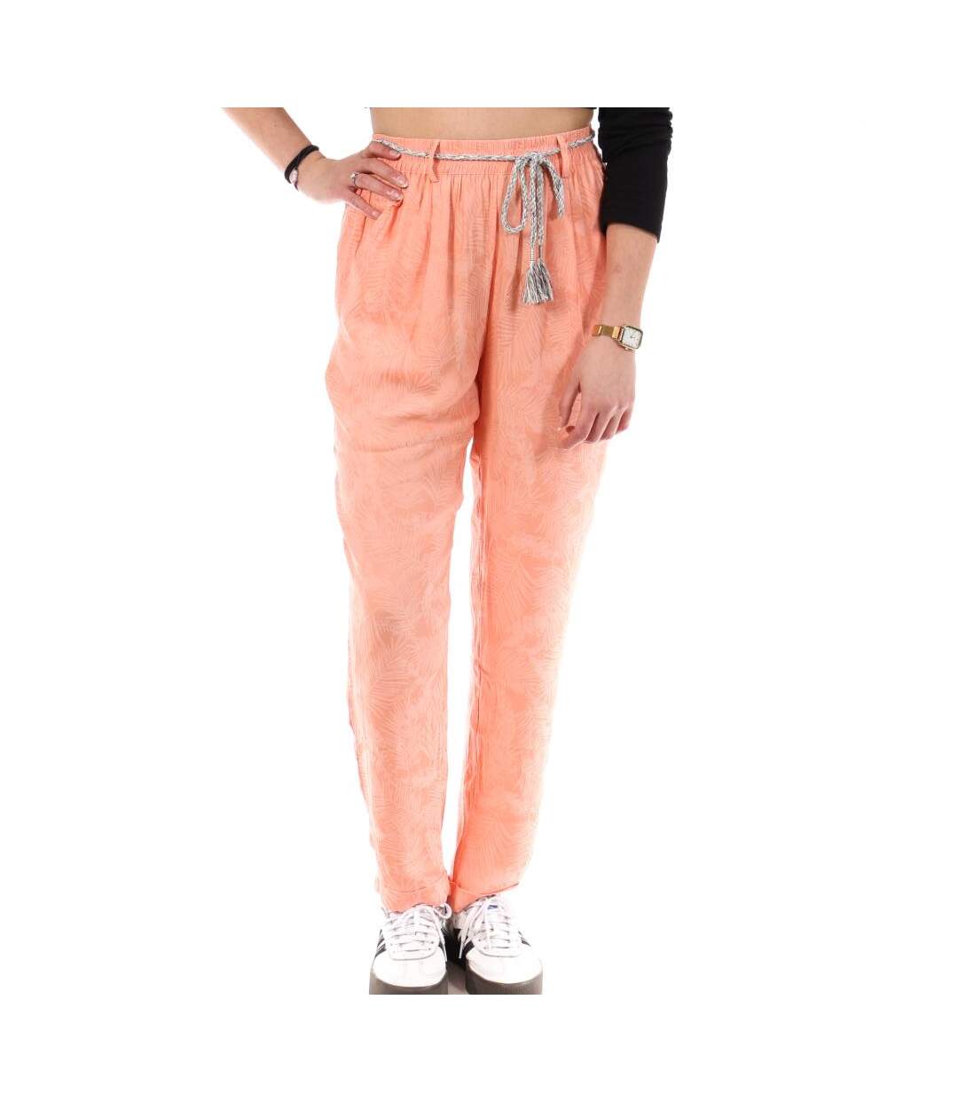 Pantalon fluide orange femme kaporal chaza-1