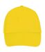 Casquette de baseball buzz unisexe jaune SOLS