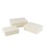 Lot de 3 Boîtes de Rangement Vaughn 36cm Blanc-1