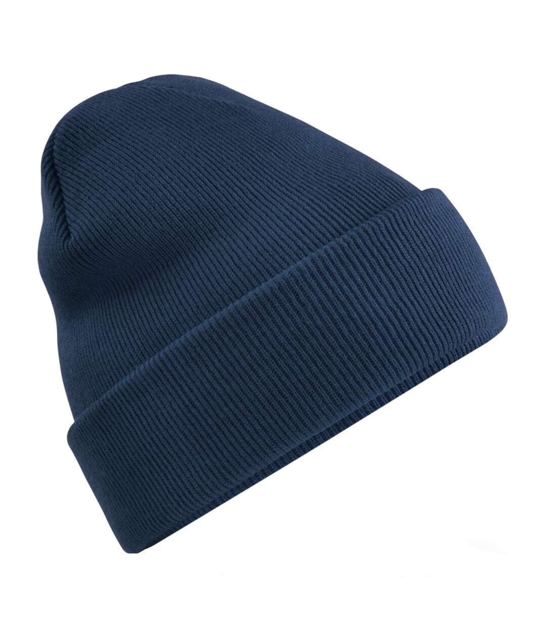Bonnet À Revers Recyclé Original Bleu Marine Beechfield-2