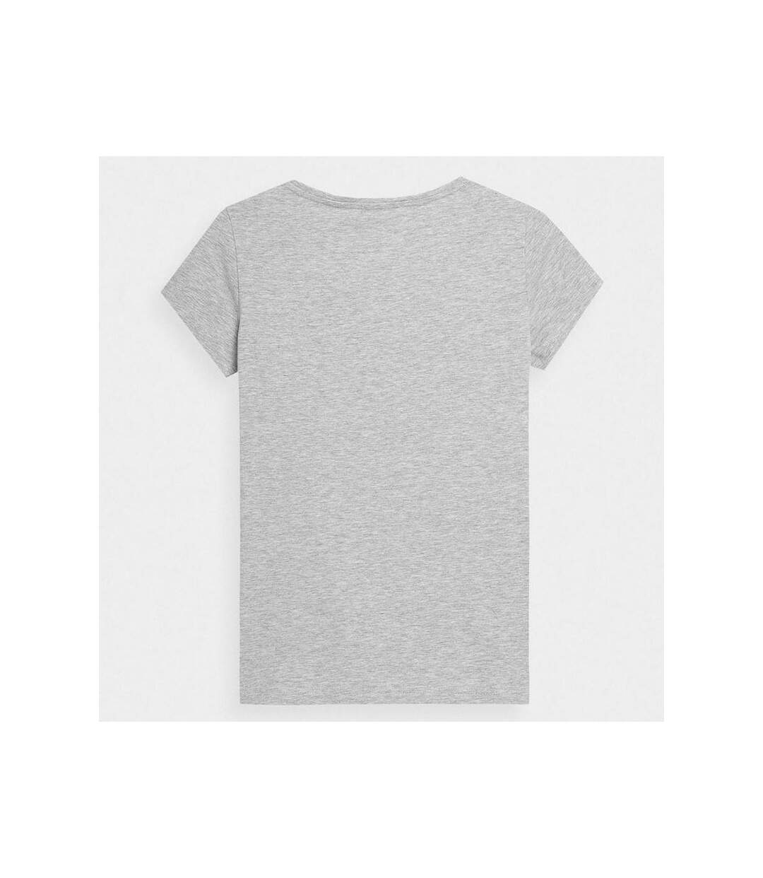 T-shirt Motif/style Imprimé Femme Gris 4F-2