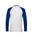 Fruit of the Loom Mens Contrast Long-Sleeved Baseball T-Shirt (White/Royal Blue)