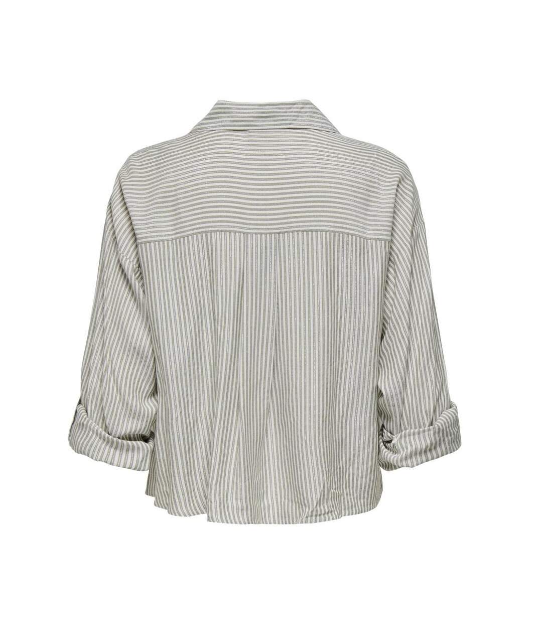 Chemise à rayures vert/blanc femme jdy selma-2