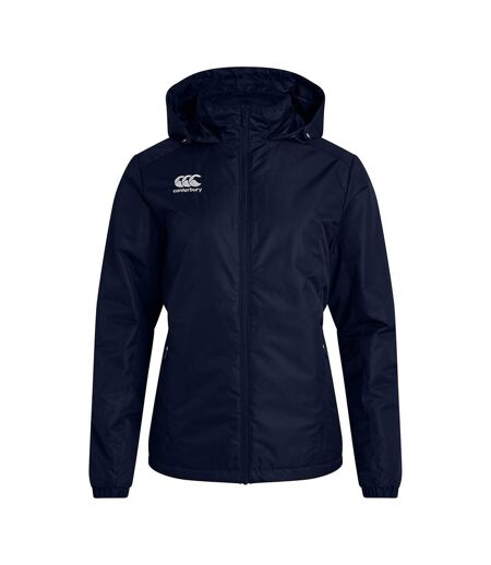 Womens/ladies Club Vaposhield Stadium Jacket Navy Canterbury
