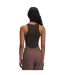 Womens/ladies Ua Rival Ribbed Slim Tank Top Brown Under Armour-2