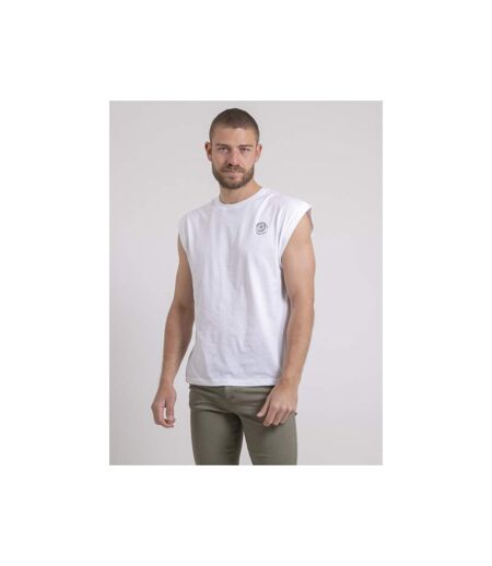 T-shirt sans manches col rond pur coton NEGAK
