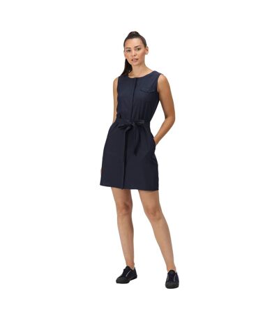Womens/ladies Highton Stretch Shirt Dress Navy Regatta