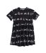 Robe Motif/style Imprimé Intégral Femme Noir Moomin-2