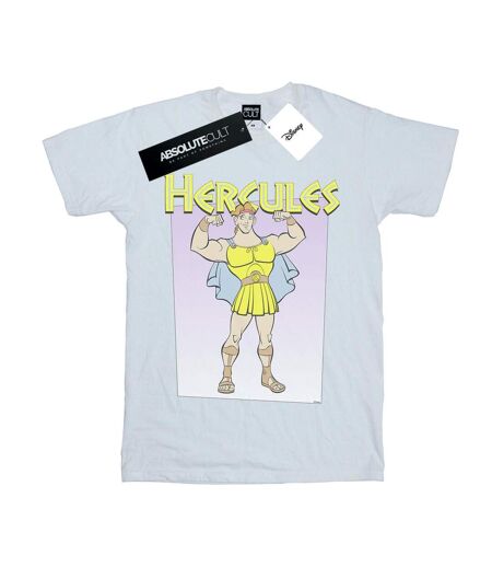 Disney Femme/Ladies - Hercules Muscles Cotton Boyfriend T-Shirt (Blanc) - UTBI17539
