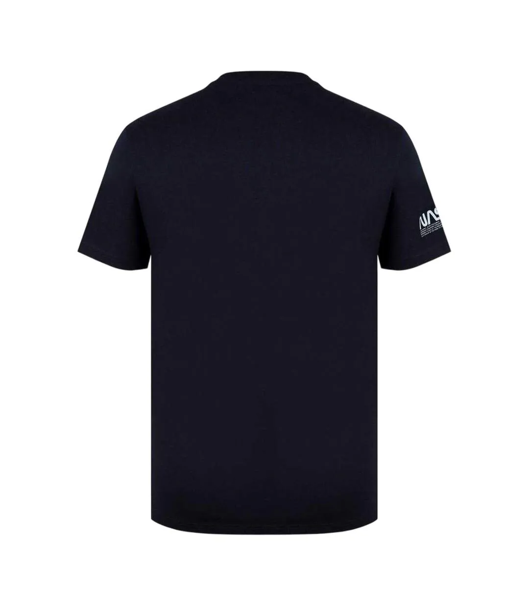 Mens Patches Regular T-shirt Black NASA-2