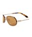 Lunettes De Soleil Motif/style Ovale Miami Homme Taille Unique Jaune Or Marron Clair Off-White-3