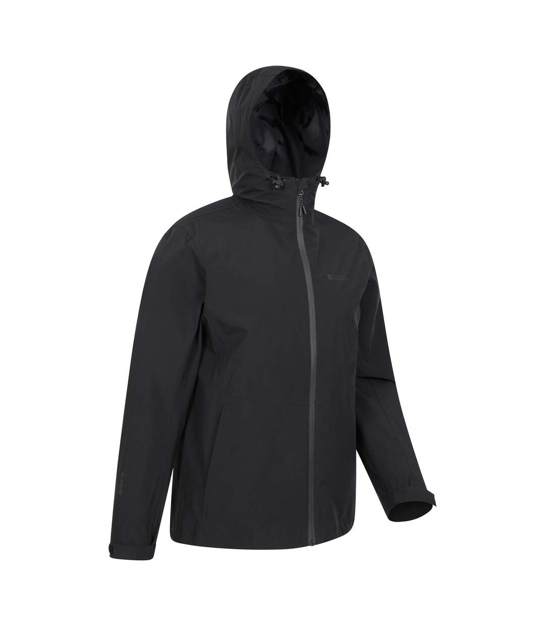 Mens covert waterproof jacket black Mountain Warehouse-3