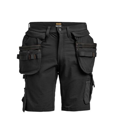Mens Craftsman 4 Way Stretch Shorts Black Jobman