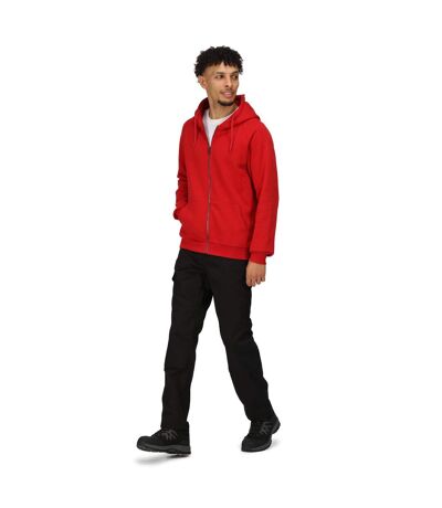 Mens Full Zip Hoodie Classic Red Regatta Professional