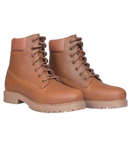 Womens/ladies Tami Leather Boots Tan Firetrap