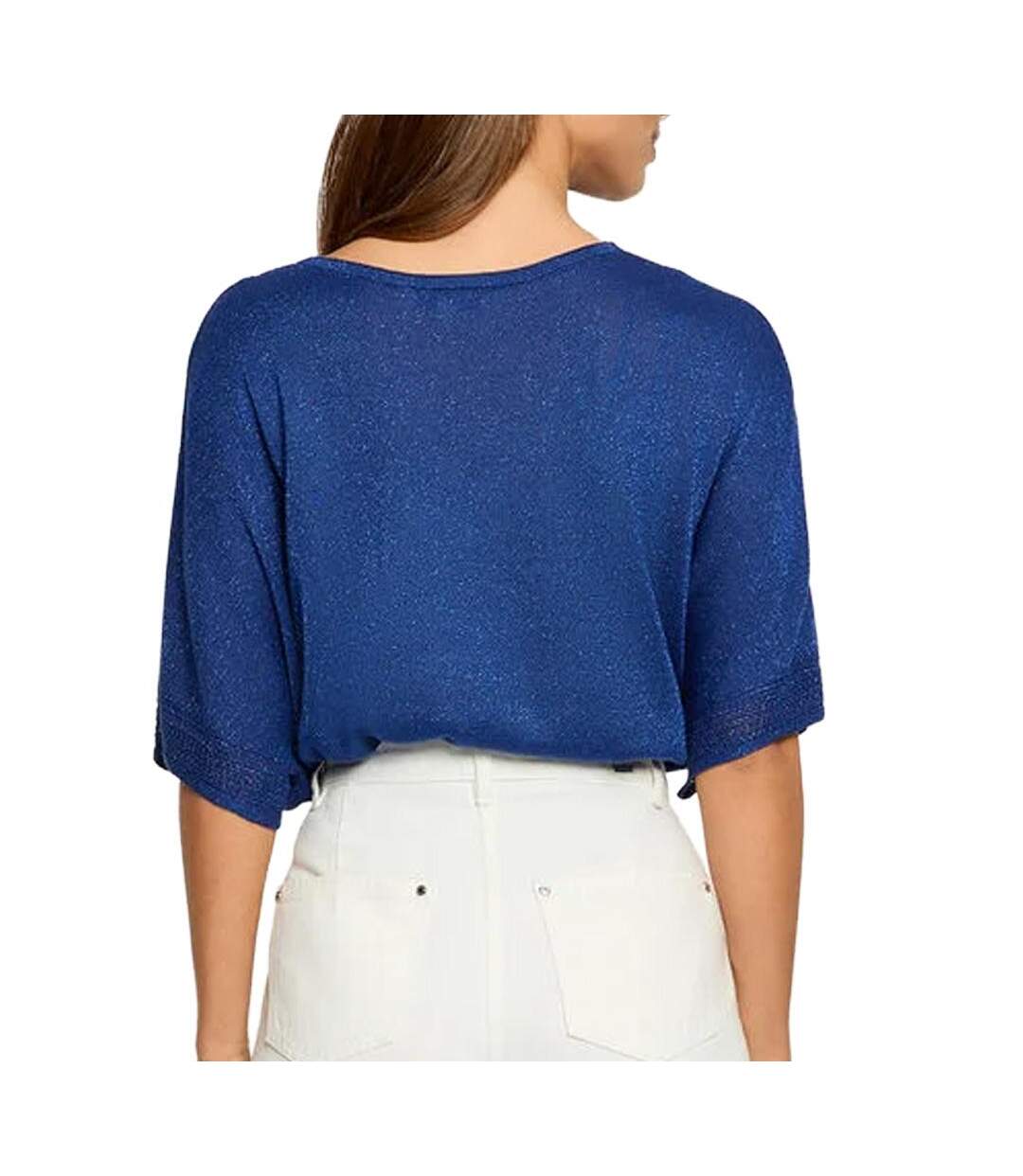 Pull bleu électrique femme morgan mchris-2