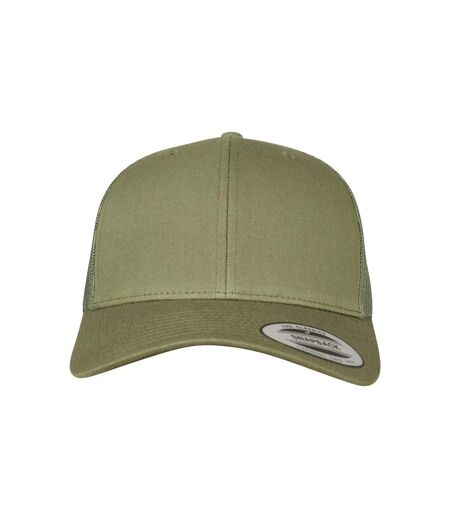 Casquette Trucker Retro Adulte Kaki Foncé Flexfit