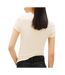 T-shirt slim jaune femme tommy hilfiger linear-2