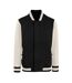 Blouson D'université Premium Homme Noir Blanc Cassé HRM-1