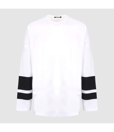 Mens Logo Raglan Long-sleeved T-shirt White Black No Fear