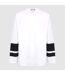 Mens Logo Raglan Long-sleeved T-shirt White Black No Fear-1