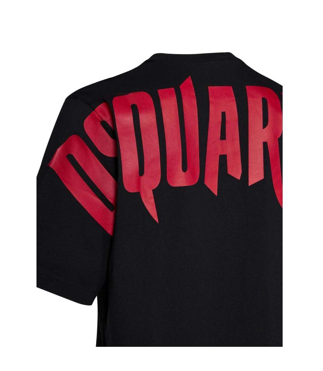 T-shirt Motif/style Écriture Horrifique Homme Noir DSquared2-3