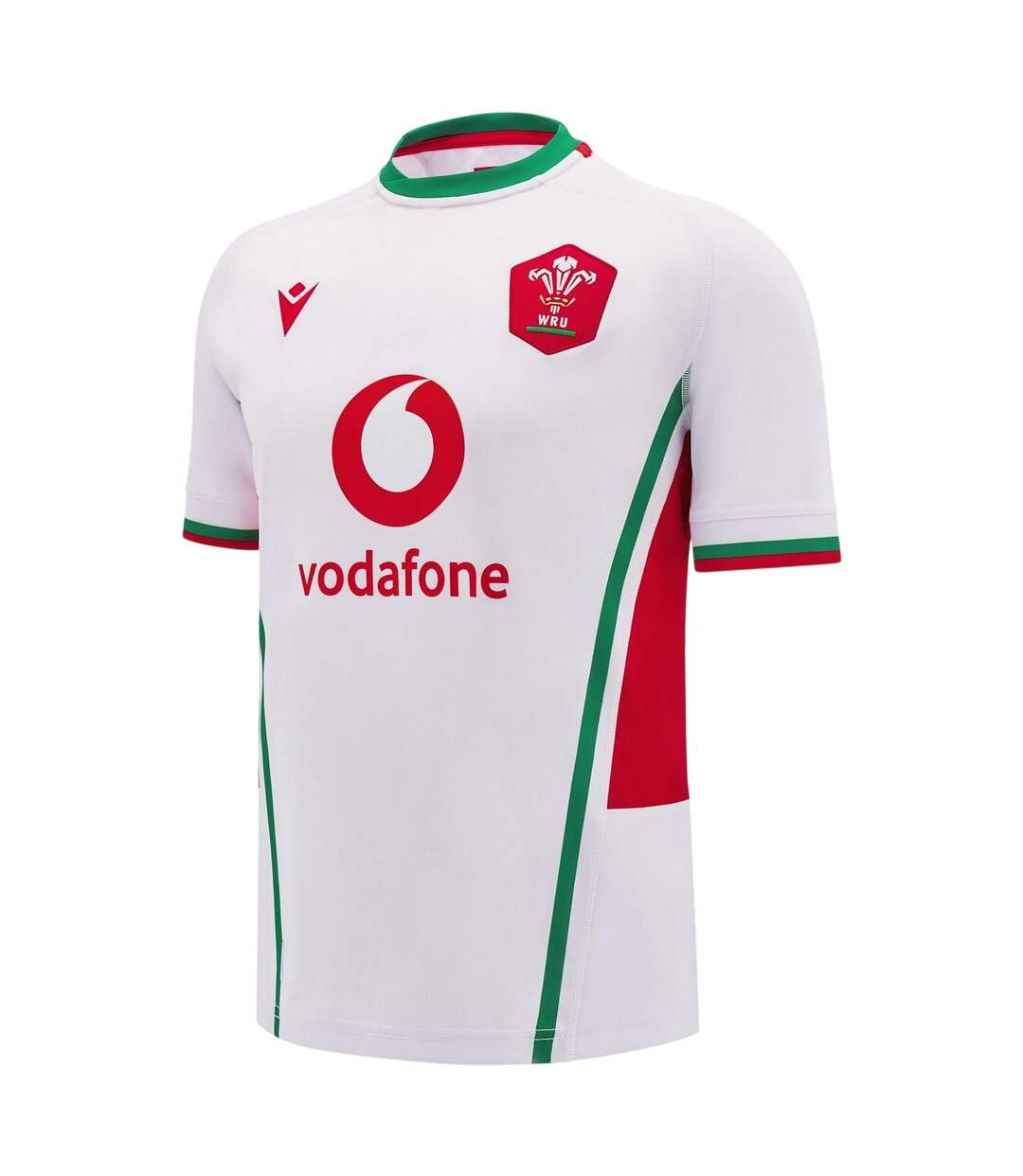 Maillot Extérieur Motif/style Welsh Rugby Union 2024/2025 Femme Blanc Vert Macron-1