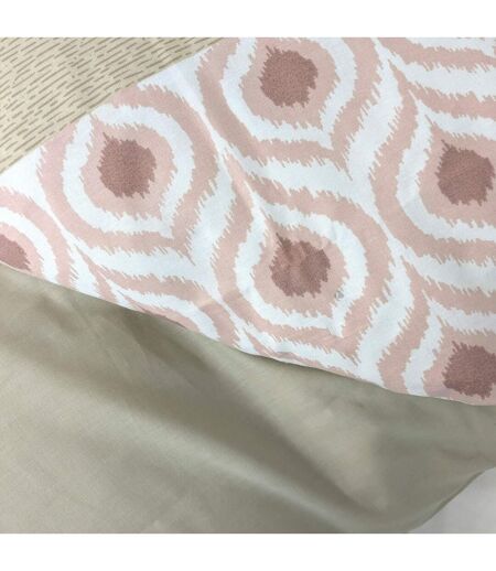 Housse de couette 100% coton INOUK rose/beige