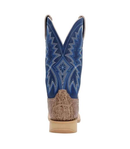 Mens Rebel Pro Lite Full Grain Leather Cowboy Boots Buffalo Tan Fog Durango