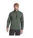Mens torney ii marl half zip fleece top laurel green Craghoppers-1
